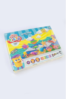 Тісто для ліпки, 12 кольорів, 300 г, стеки та формочки, Danko Toys